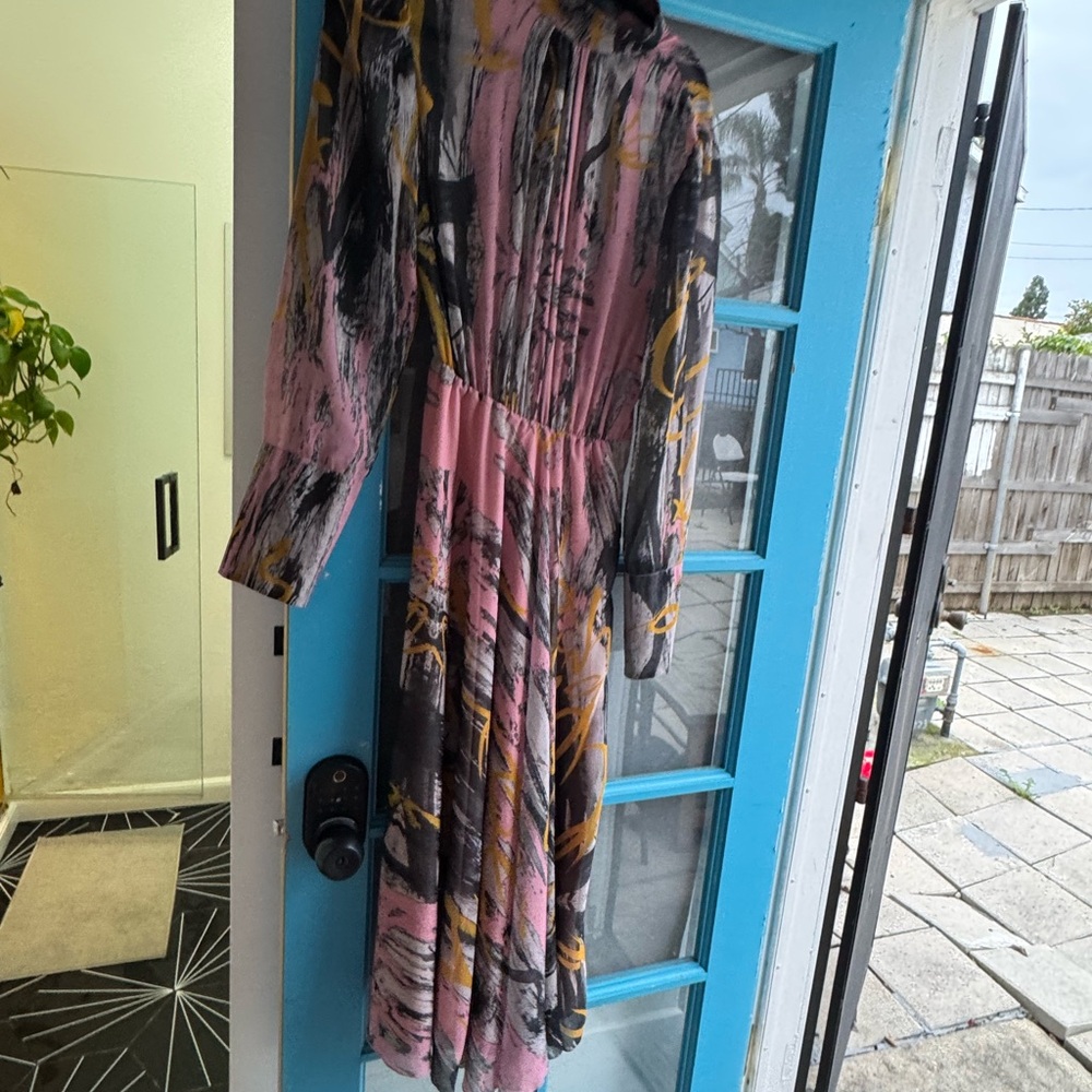 Colorful Abstract Patterned Dress